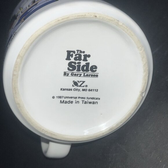 The Far Side Coffee Mug 1987 Jazz at the Wool Club Play Some Bebaa Music Cartoon - Picture 4 of 6